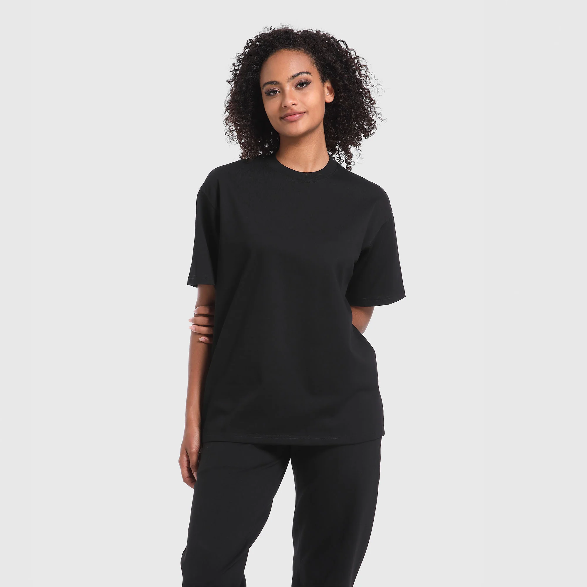 All Black 3er-Pack Heavy Loose Fit Washed T-Shirt 275gsm