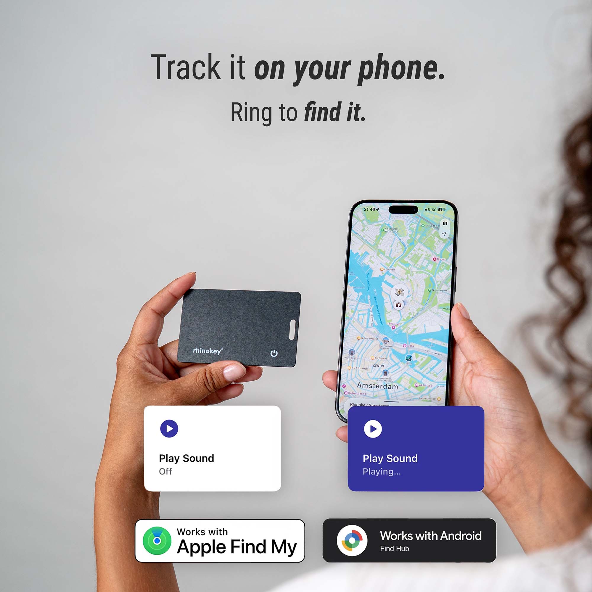 CG x RhinoKey® Smart Sling Bag Bundel met Find My-tracking