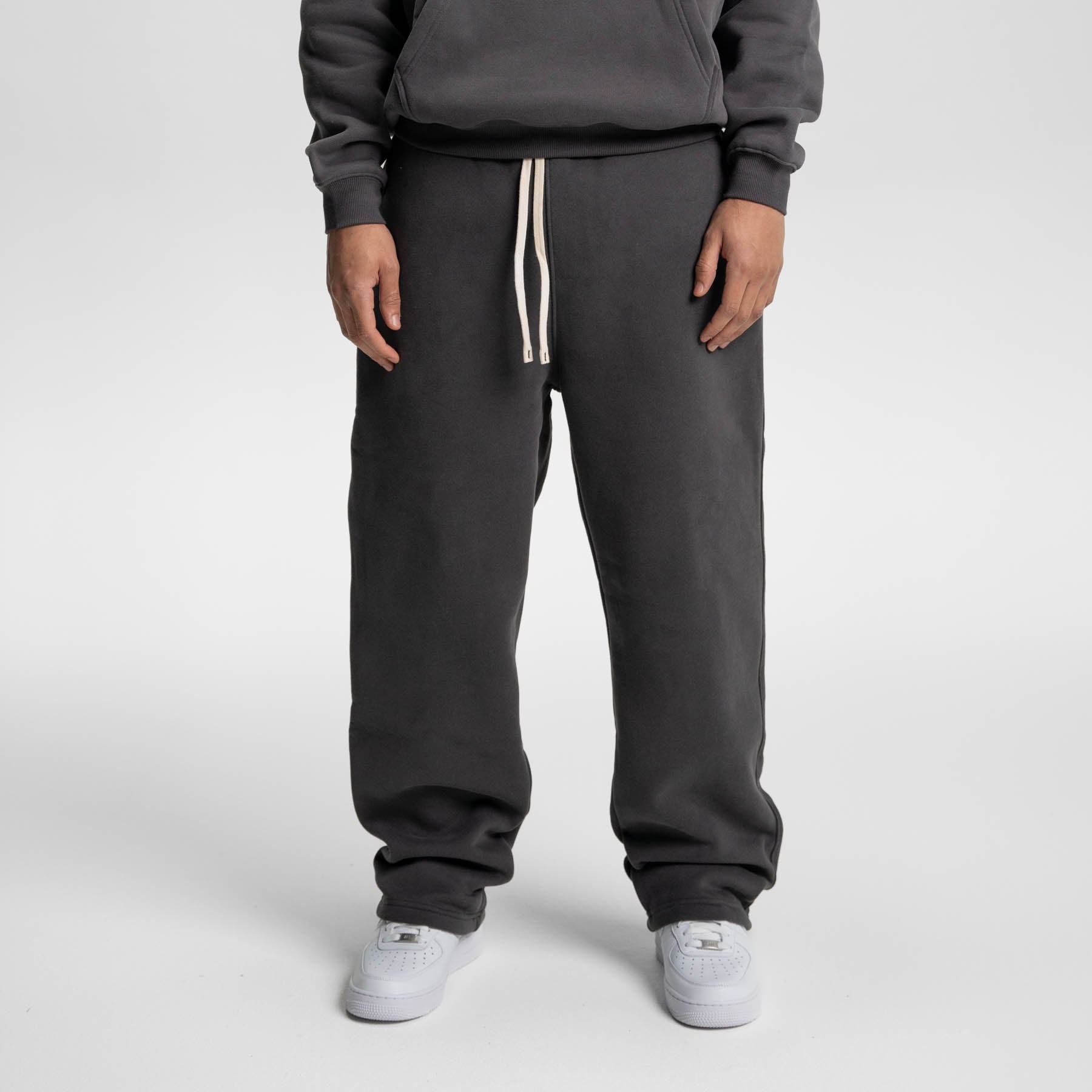Relaxed Soft Sweatpants i tung 350gsm bomuldsmix-stof