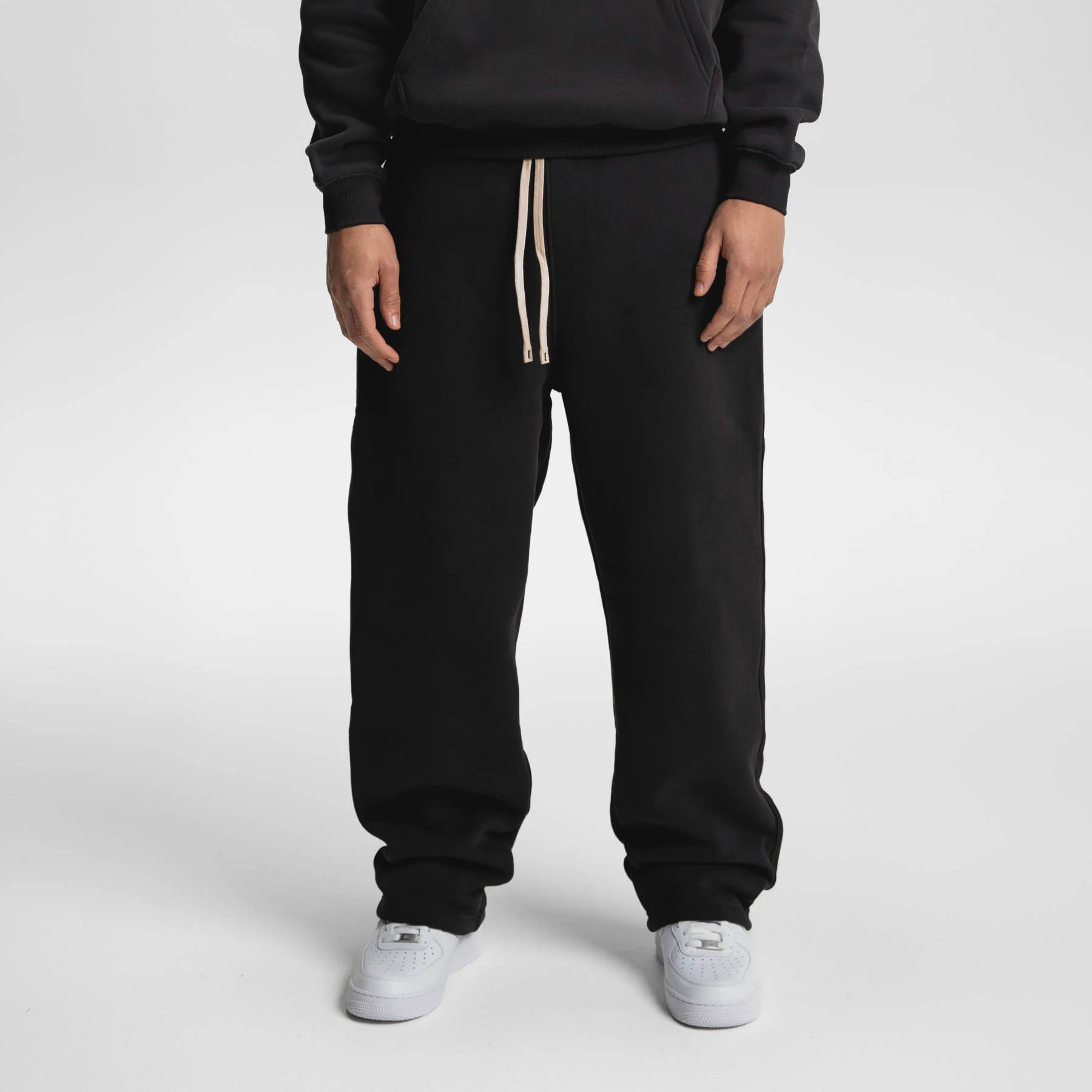 Relaxed Soft Sweatpants i tung 350gsm bomuldsmix-stof