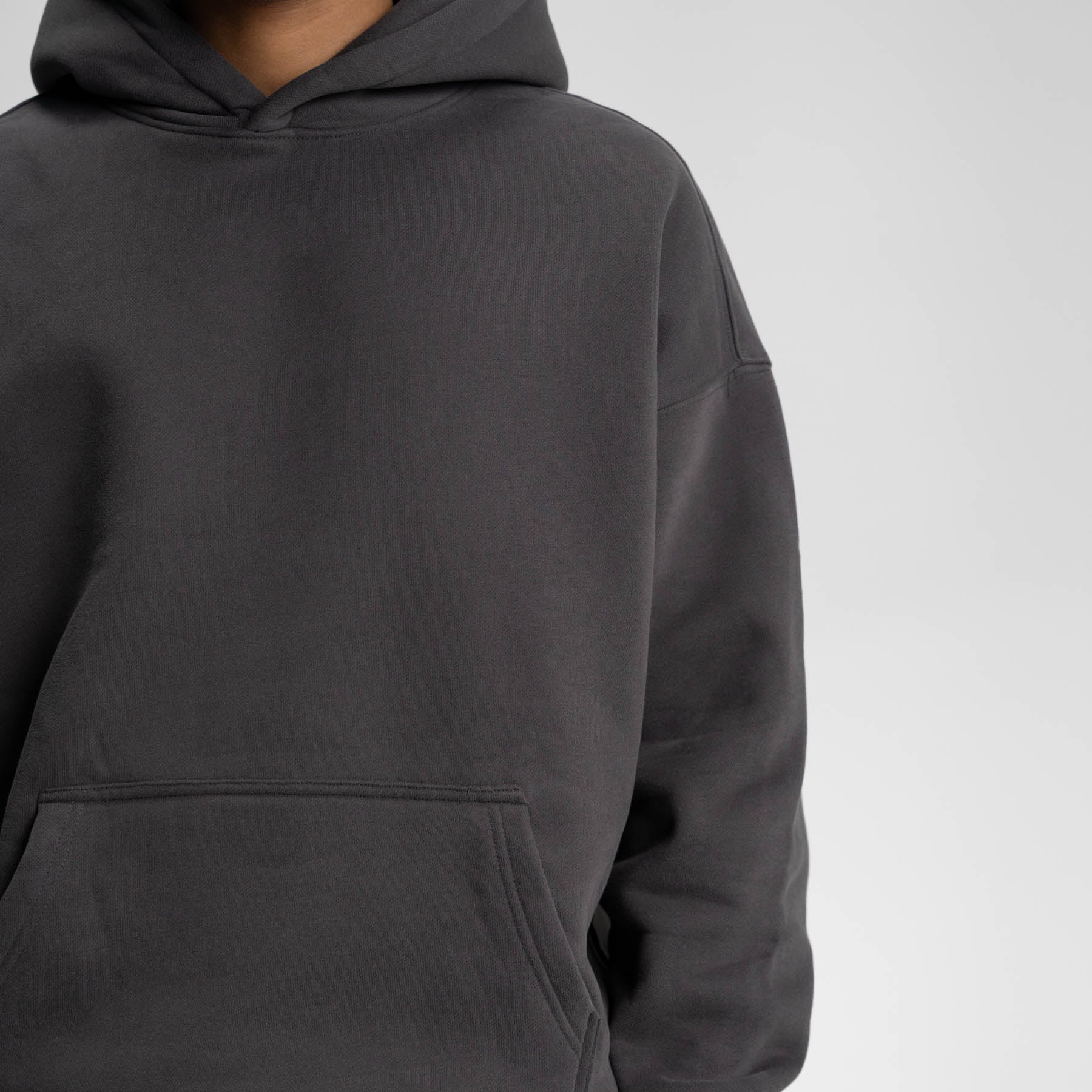 Relaxed Soft Hoodie 350 GSM løs pasform med drop shoulder