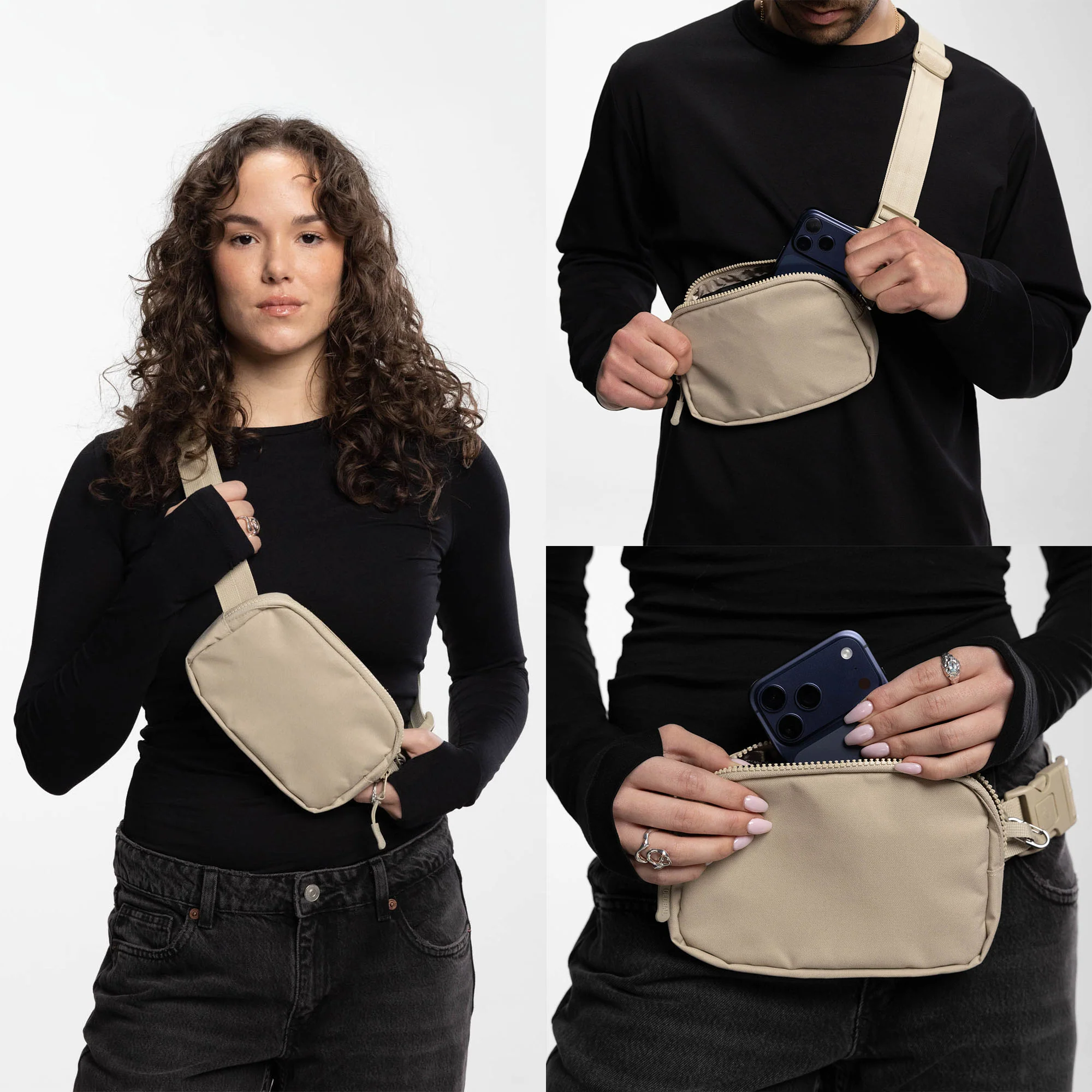 Sac bandoulière 2.0 avec sangle anti-coupure et doublure RFID