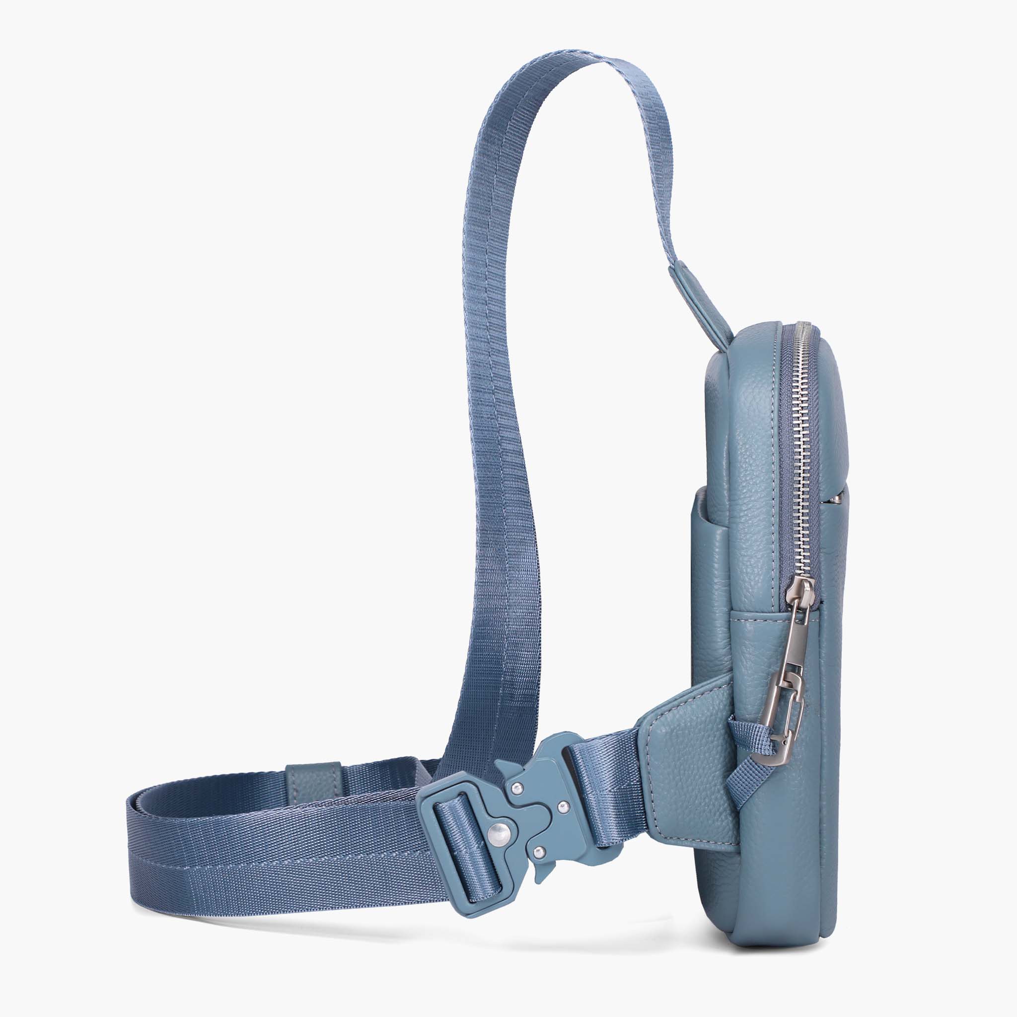 Travel Sling Bag 2.0 læder crossbody med tyverisikring