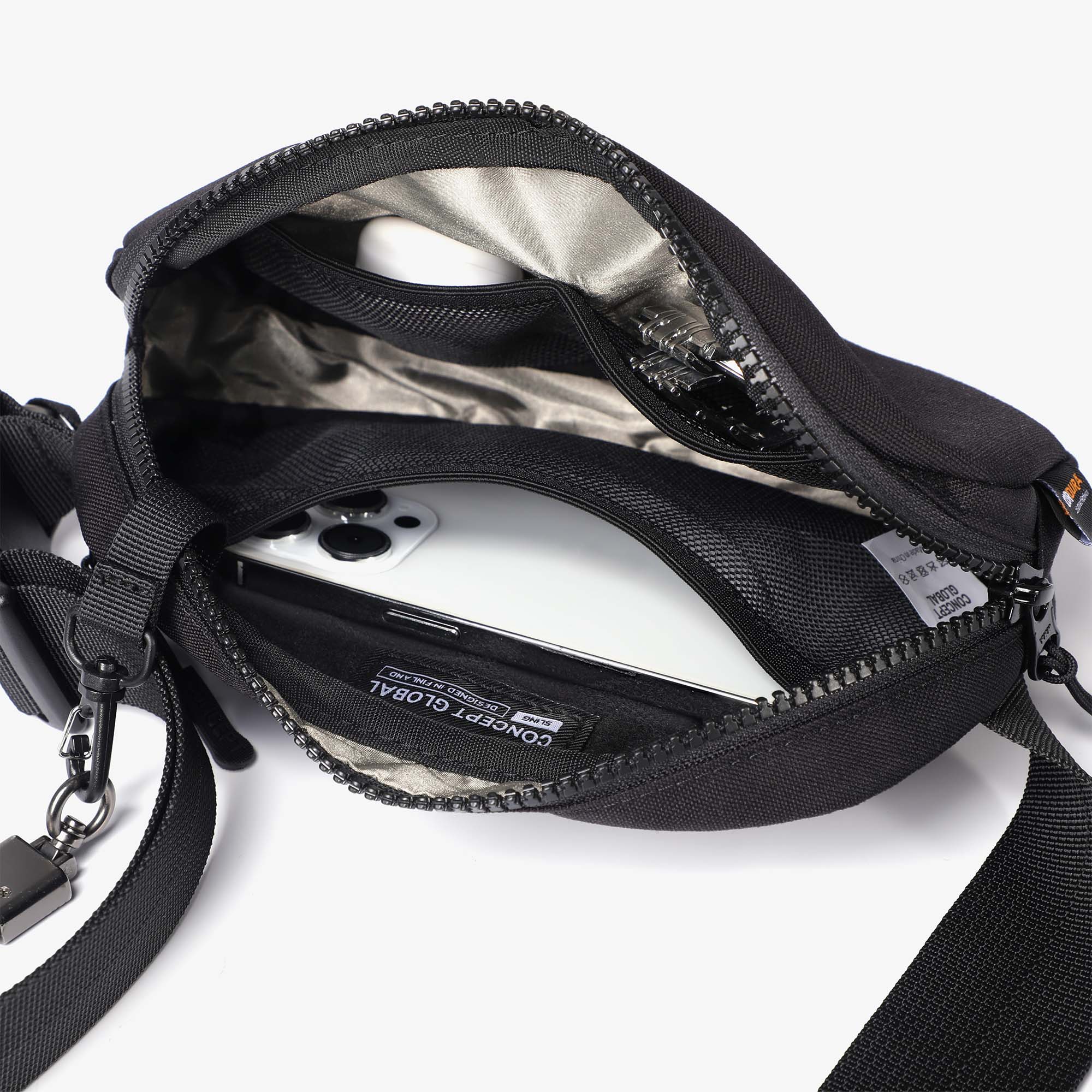 Sac bandoulière 2.0 avec sangle anti-coupure et doublure RFID