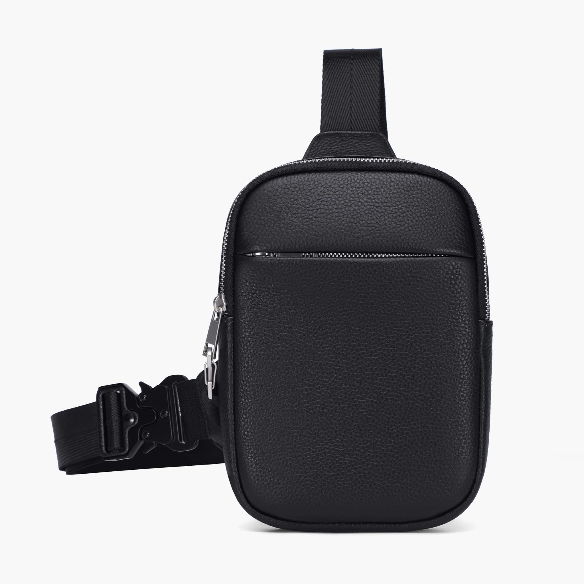 Travel Sling Bag 2.0 læder crossbody med tyverisikring
