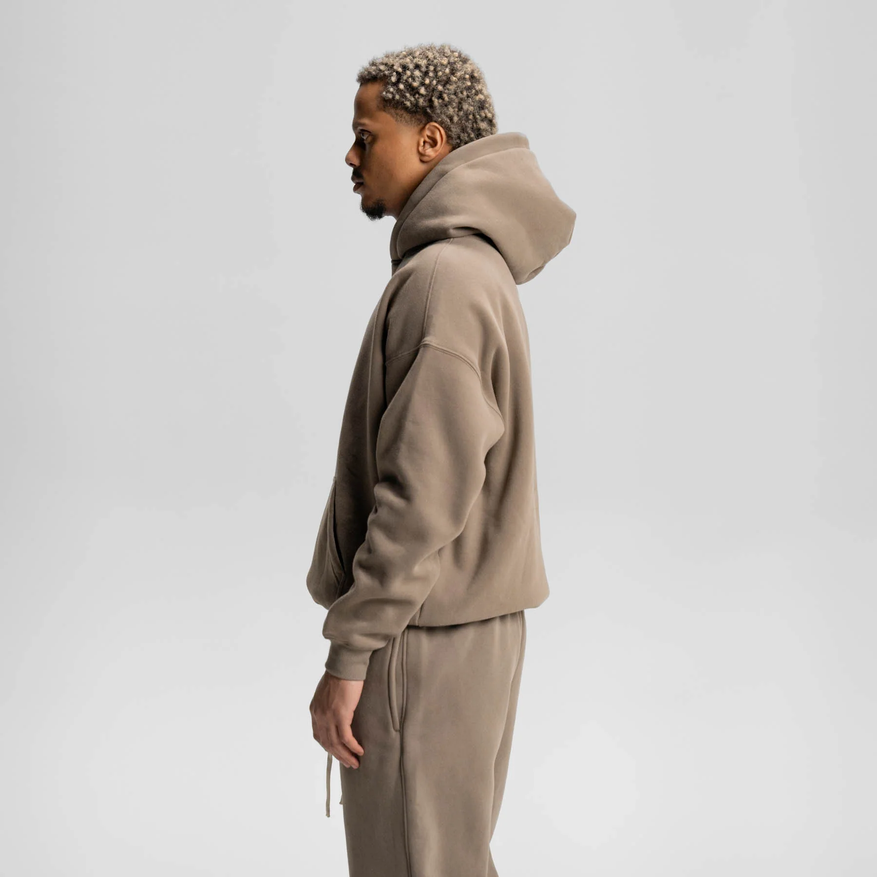 Relaxed Soft Hoodie 350 GSM løs pasform med drop shoulder