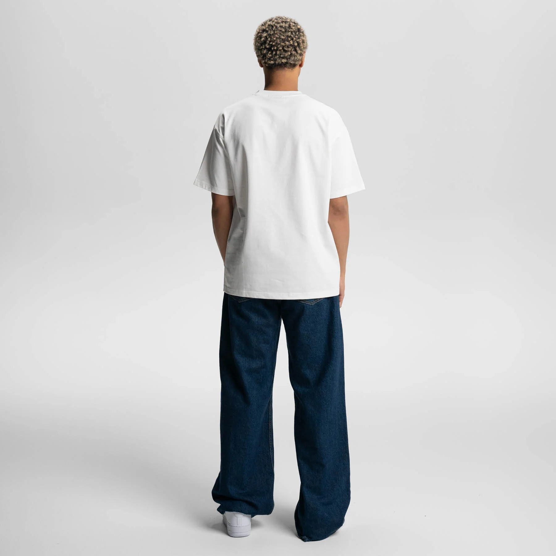All White 3-Pack Heavy Loose Fit Washed T-Shirt 275gsm