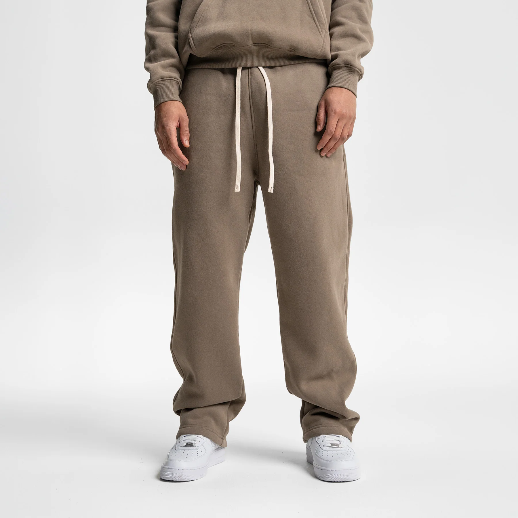 Relaxed Soft Sweatpants i tung 350gsm bomuldsmix-stof