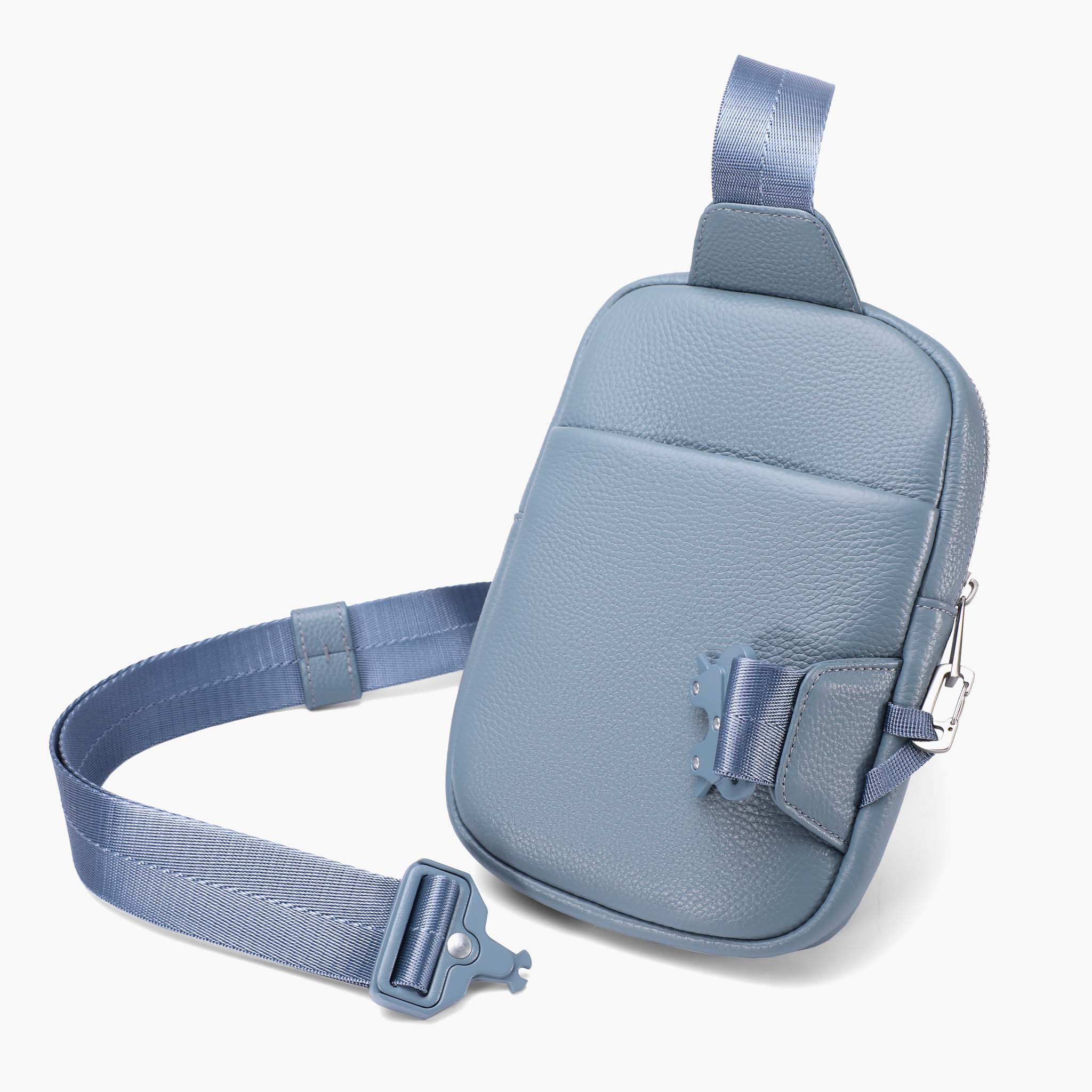 Travel Sling Bag 2.0 læder crossbody med tyverisikring