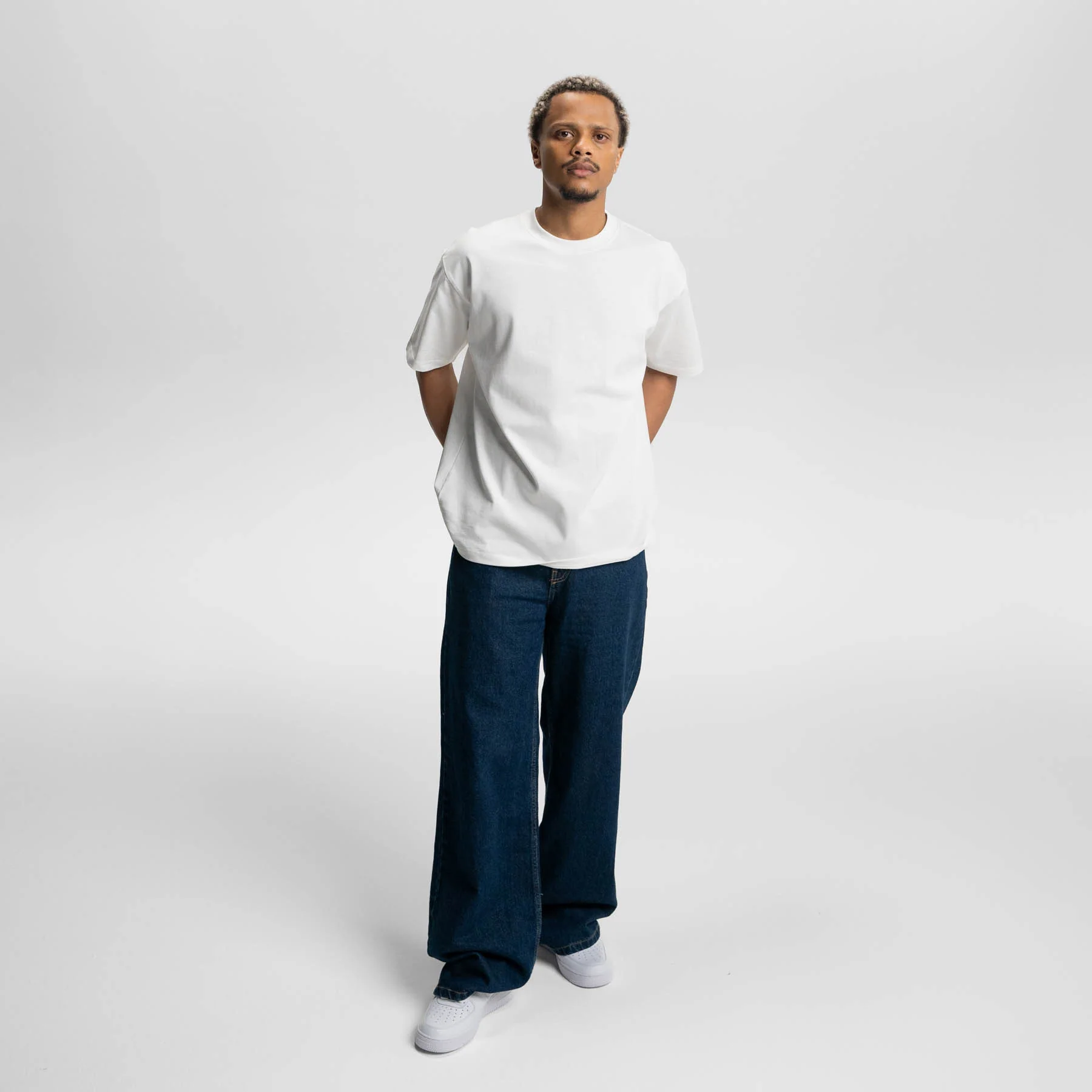 All White 3-Pack Heavy Loose Fit Washed T-Shirt 275gsm