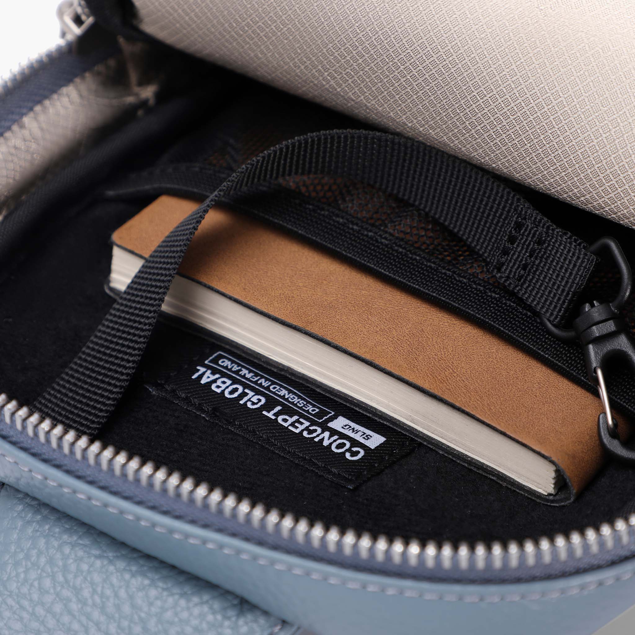 Travel Sling Bag 2.0 læder crossbody med tyverisikring