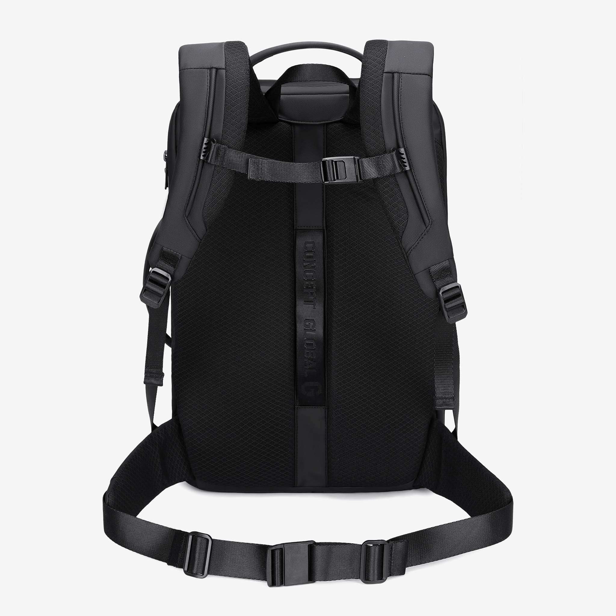 Zaino da viaggio con apertura a clamshell e scomparto per laptop