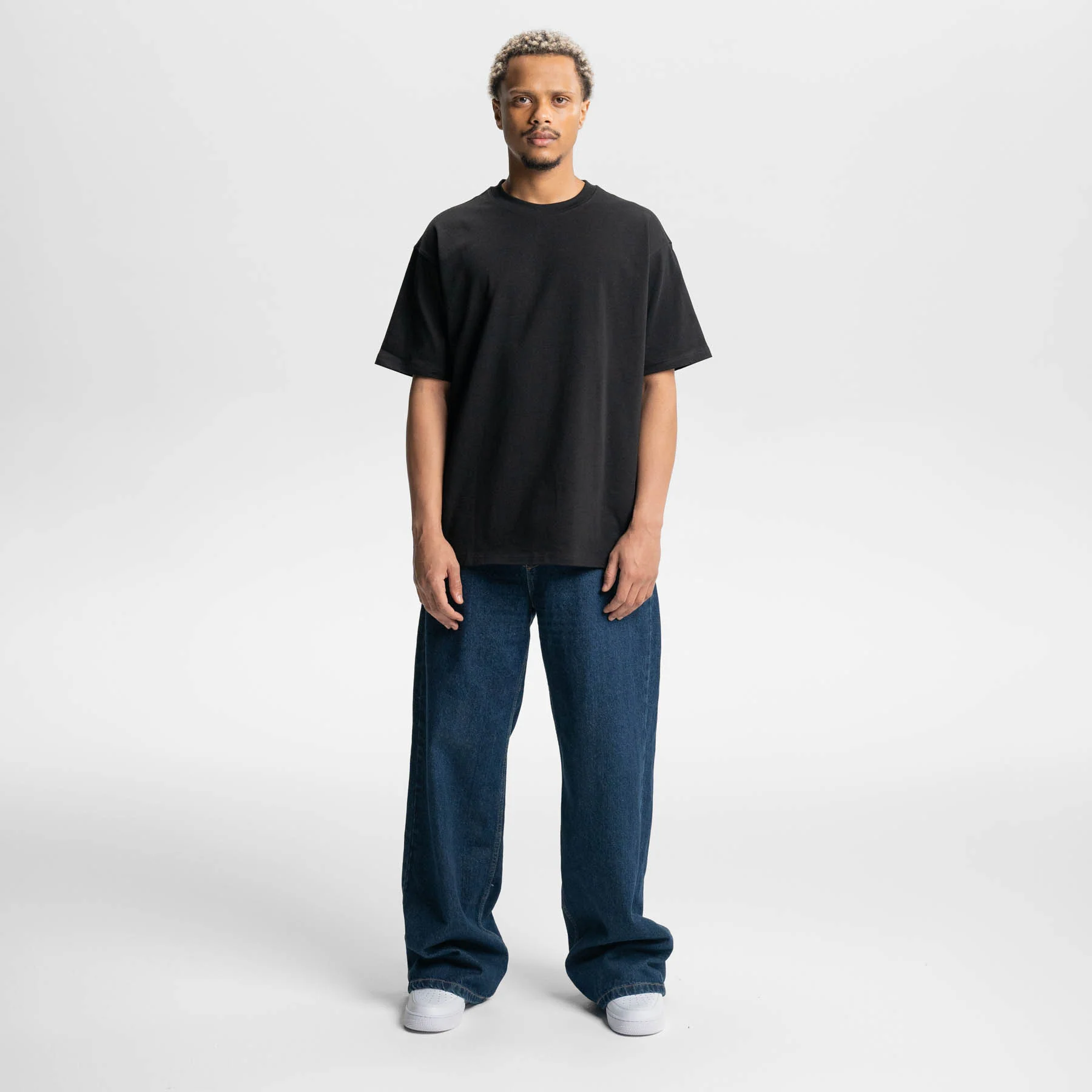 All Black 3er-Pack Heavy Loose Fit Washed T-Shirt 275gsm