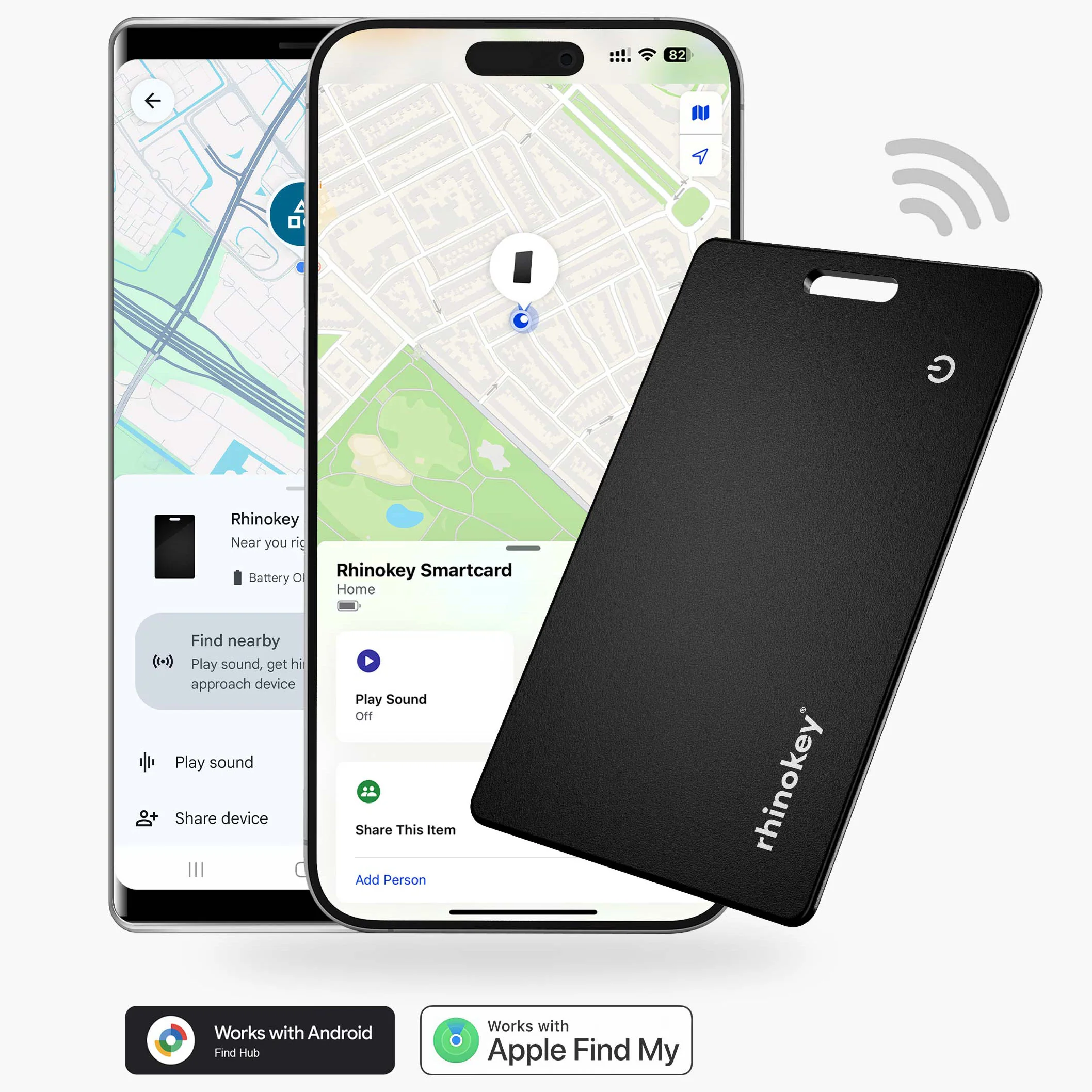 CG x RhinoKey® Tracking Card for Find My and Find Hub