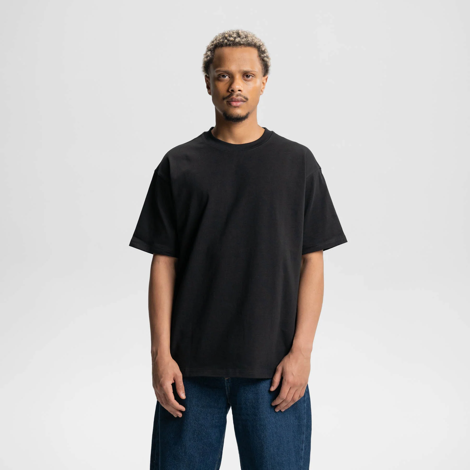 All Black 3er-Pack Heavy Loose Fit Washed T-Shirt 275gsm