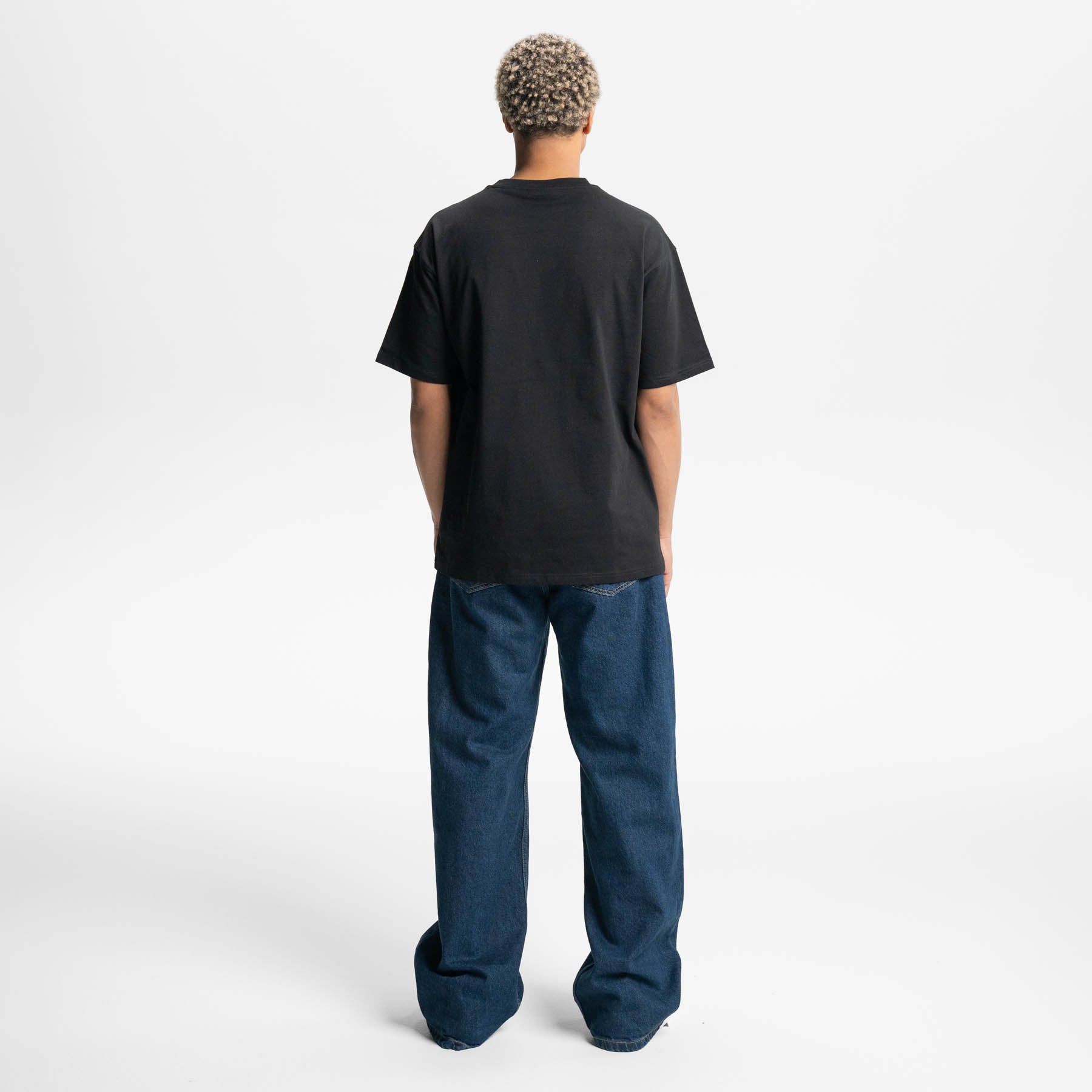 All Black 3er-Pack Heavy Loose Fit Washed T-Shirt 275gsm
