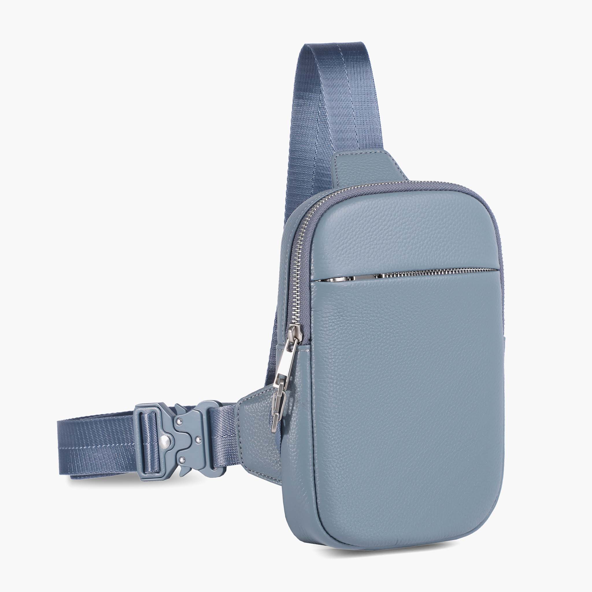 Travel Sling Bag 2.0 læder crossbody med tyverisikring