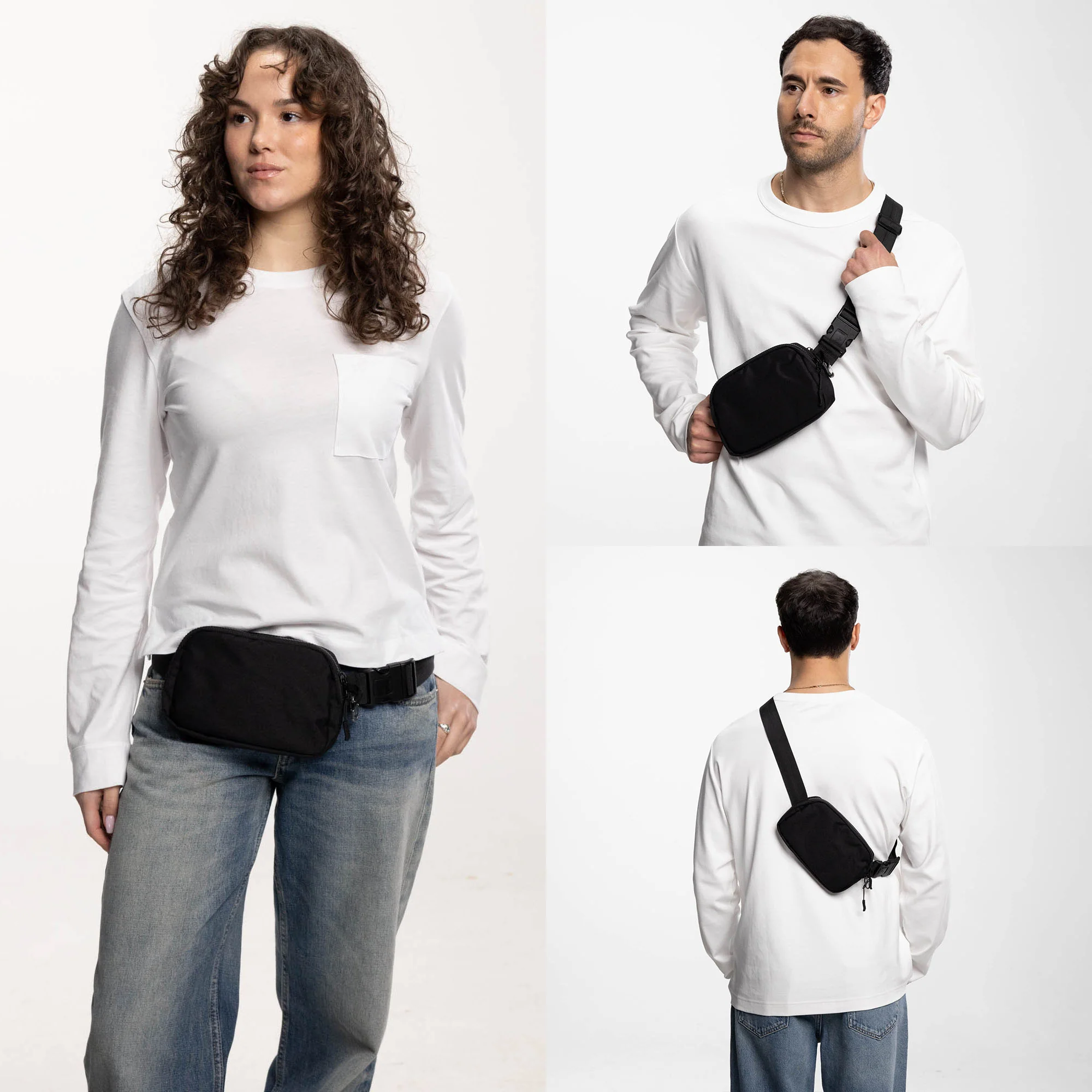 Bolsa Transversal 2.0 com Alça à Prova de Corte e Forro RFID