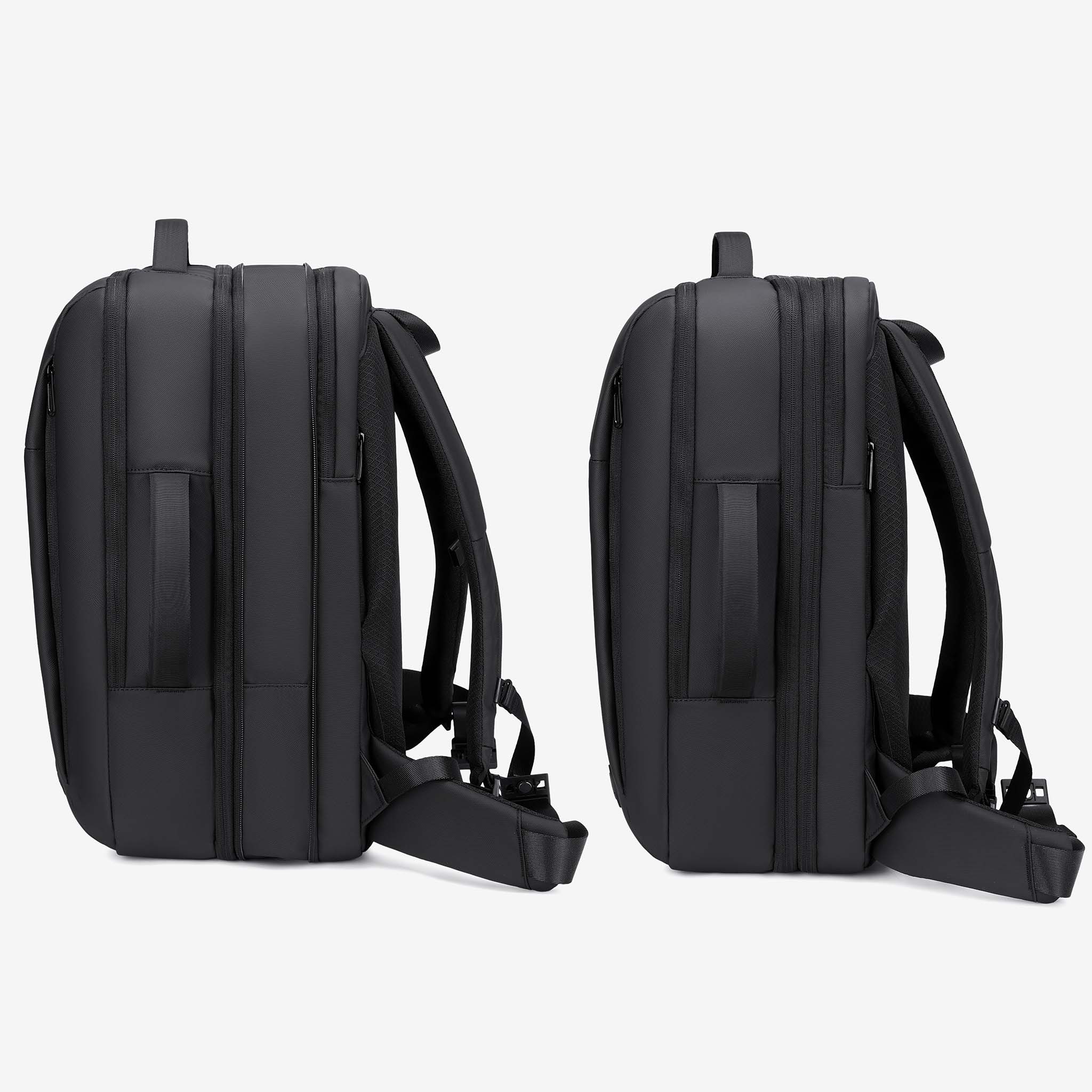 Zaino da viaggio con apertura a clamshell e scomparto per laptop