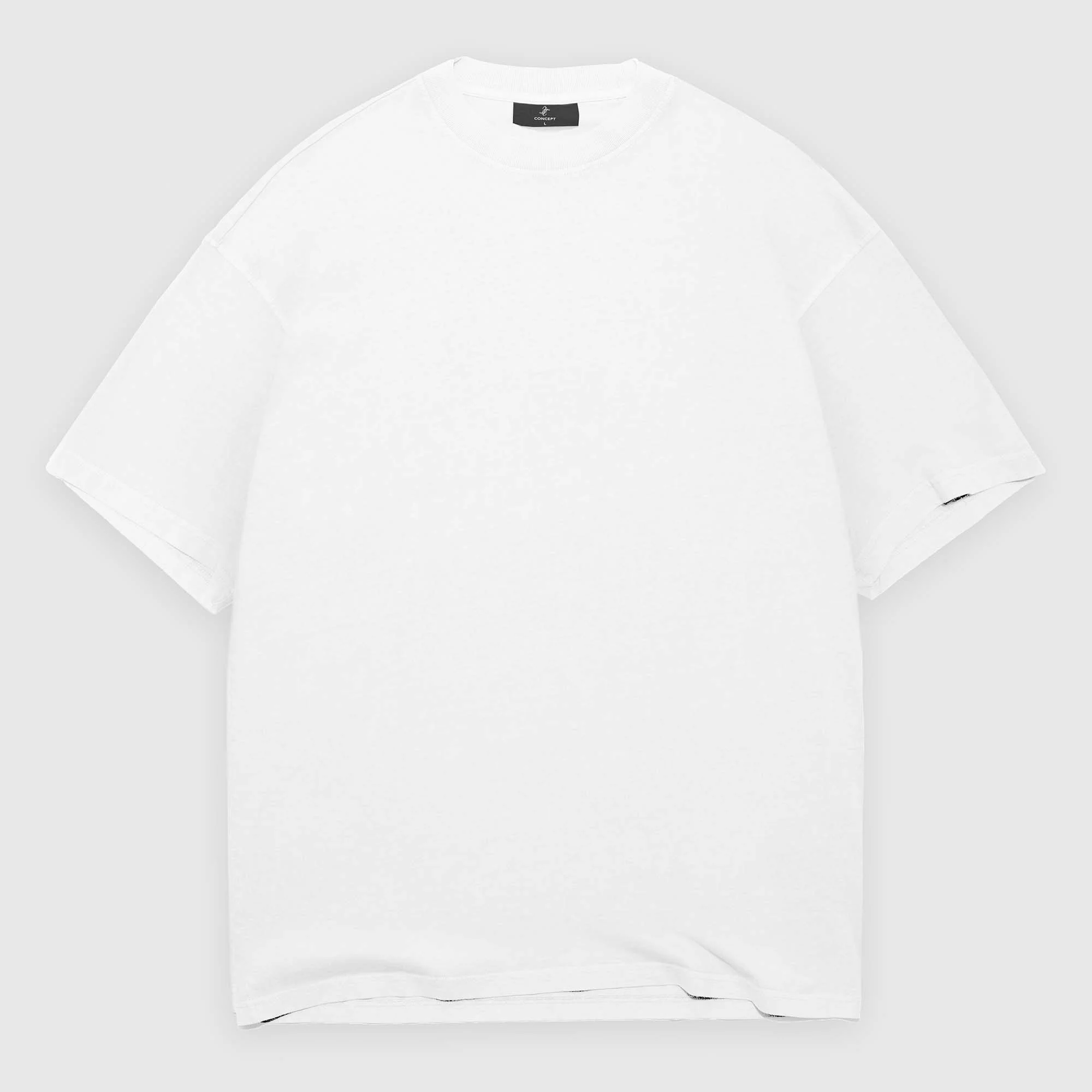 250gsm tungt løstsiddende vasket T-shirt til hverdagsbrug