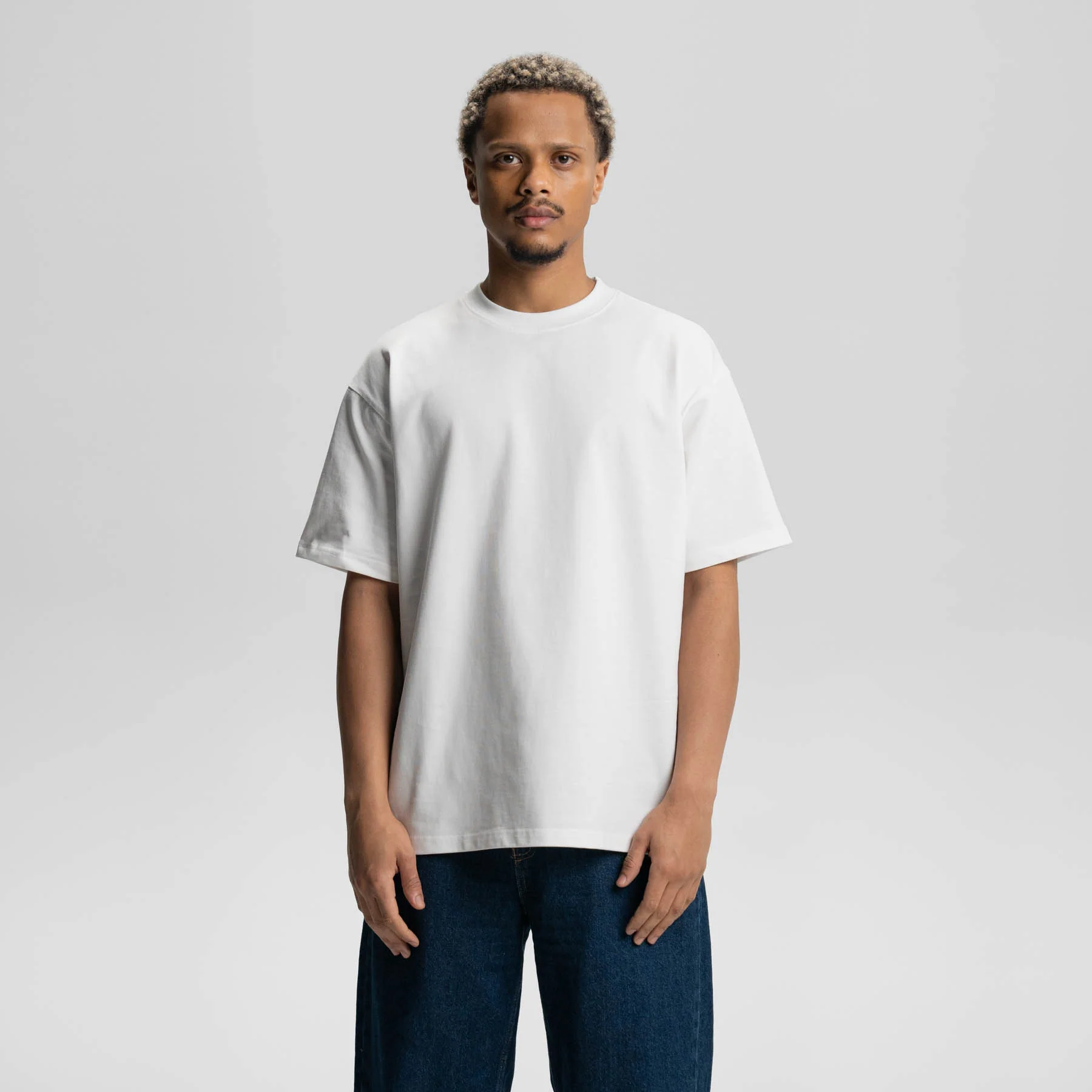 All White 3-Pack Heavy Loose Fit Washed T-Shirt 275gsm