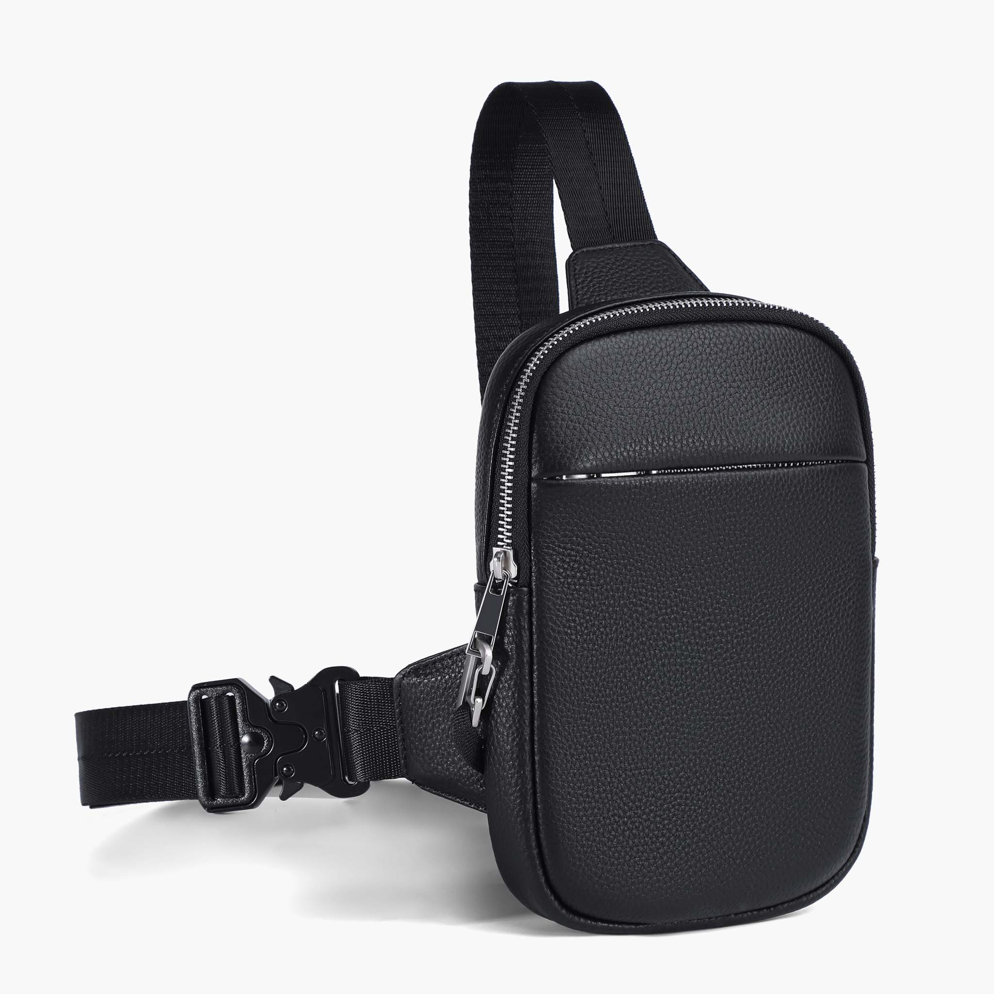 Travel Sling Bag 2.0 læder crossbody med tyverisikring