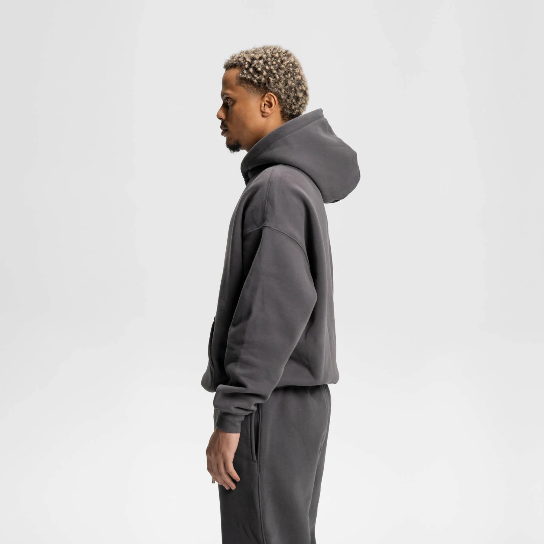 Relaxed Soft Hoodie 350 GSM løs pasform med drop shoulder