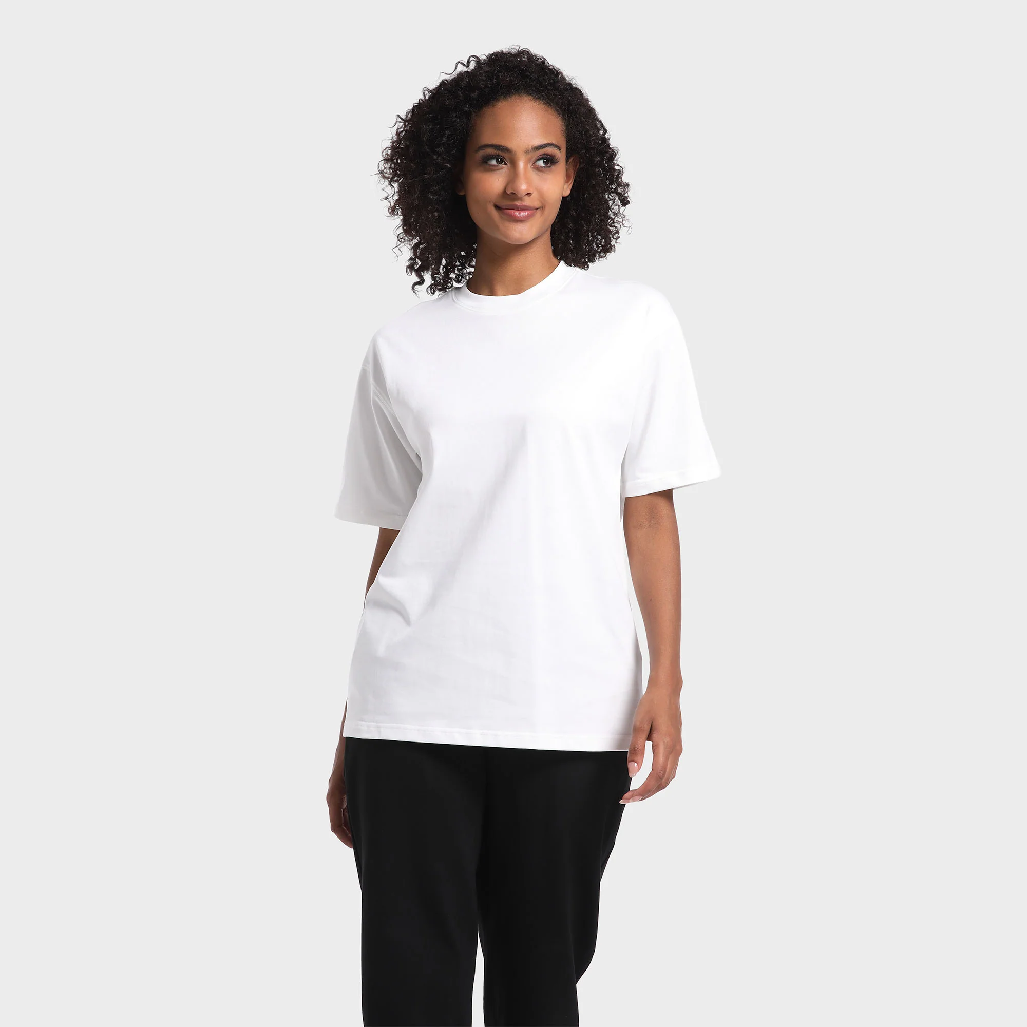 All White 3-Pack Heavy Loose Fit Washed T-Shirt 275gsm