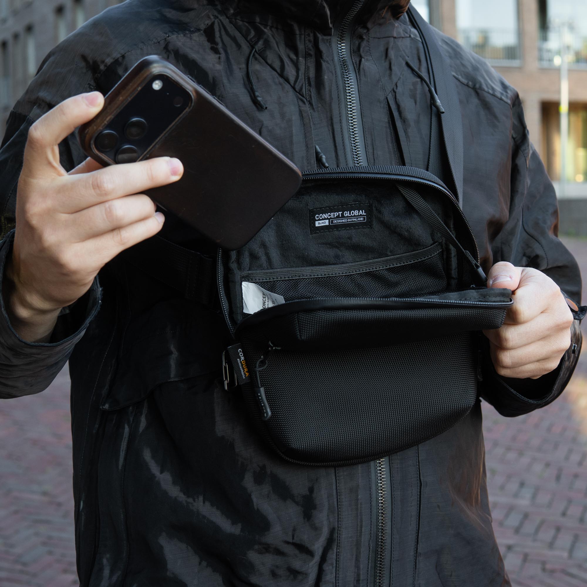 Lot de voyage Pro : Sling Bag Pro + sac à dos, cubes de rangement et masque de sommeil