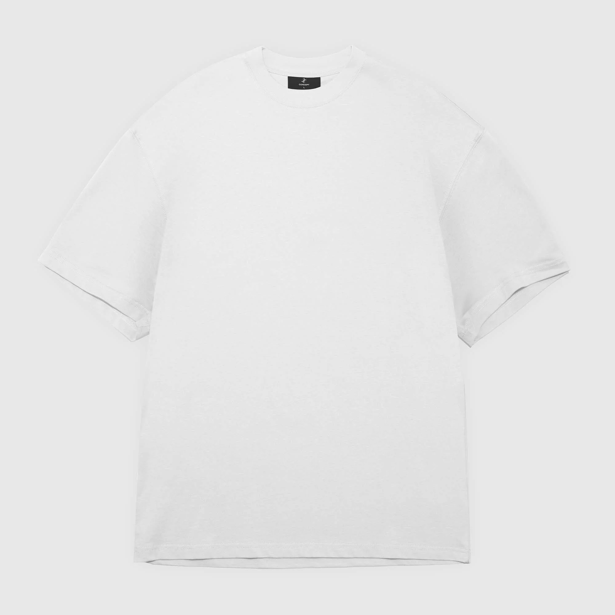 All White 3-Pack Heavy Loose Fit Washed T-Shirt 275gsm