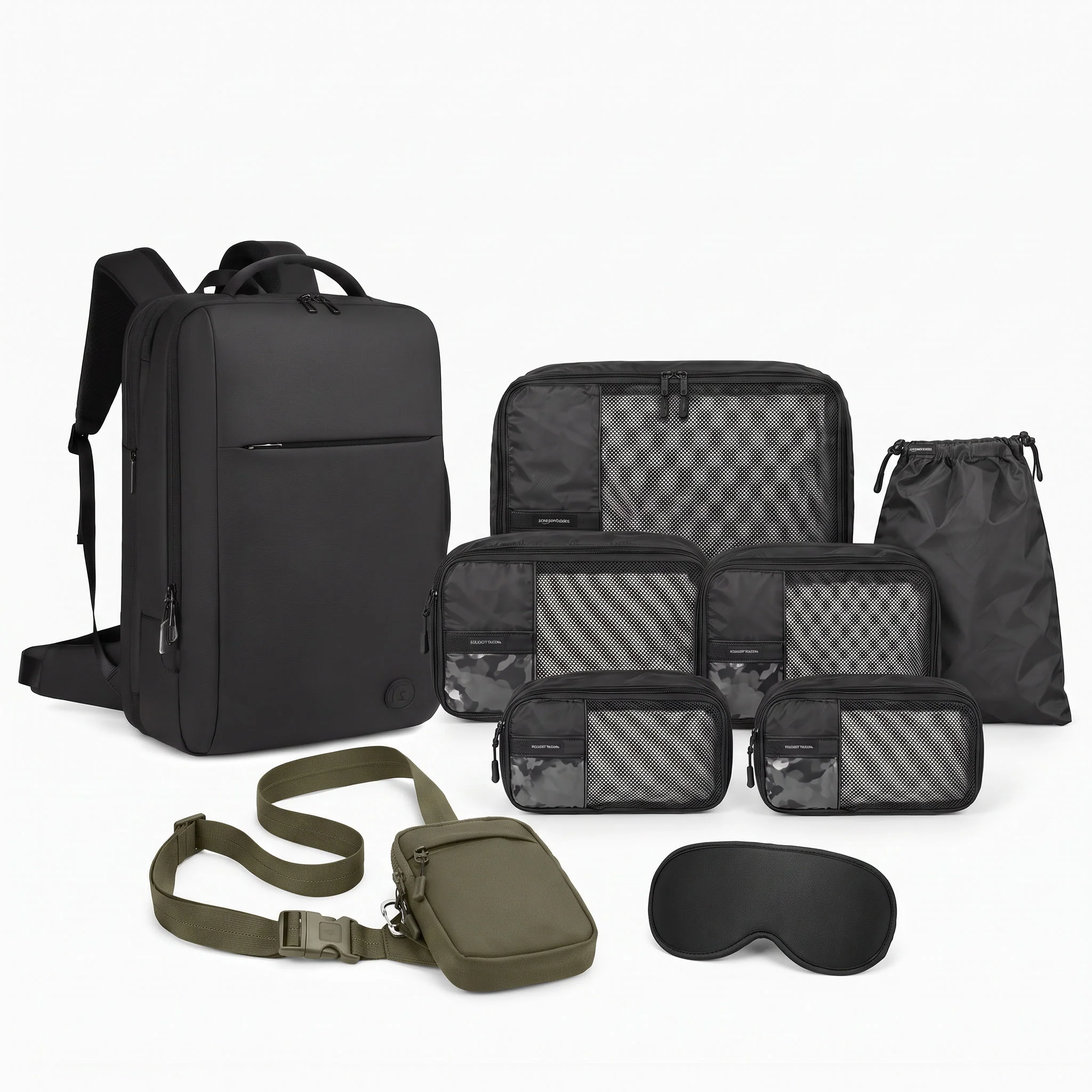 Conjunto de Viagem 2.0 com Sling Bag de Viagem 2.0 e Mochila de Viagem