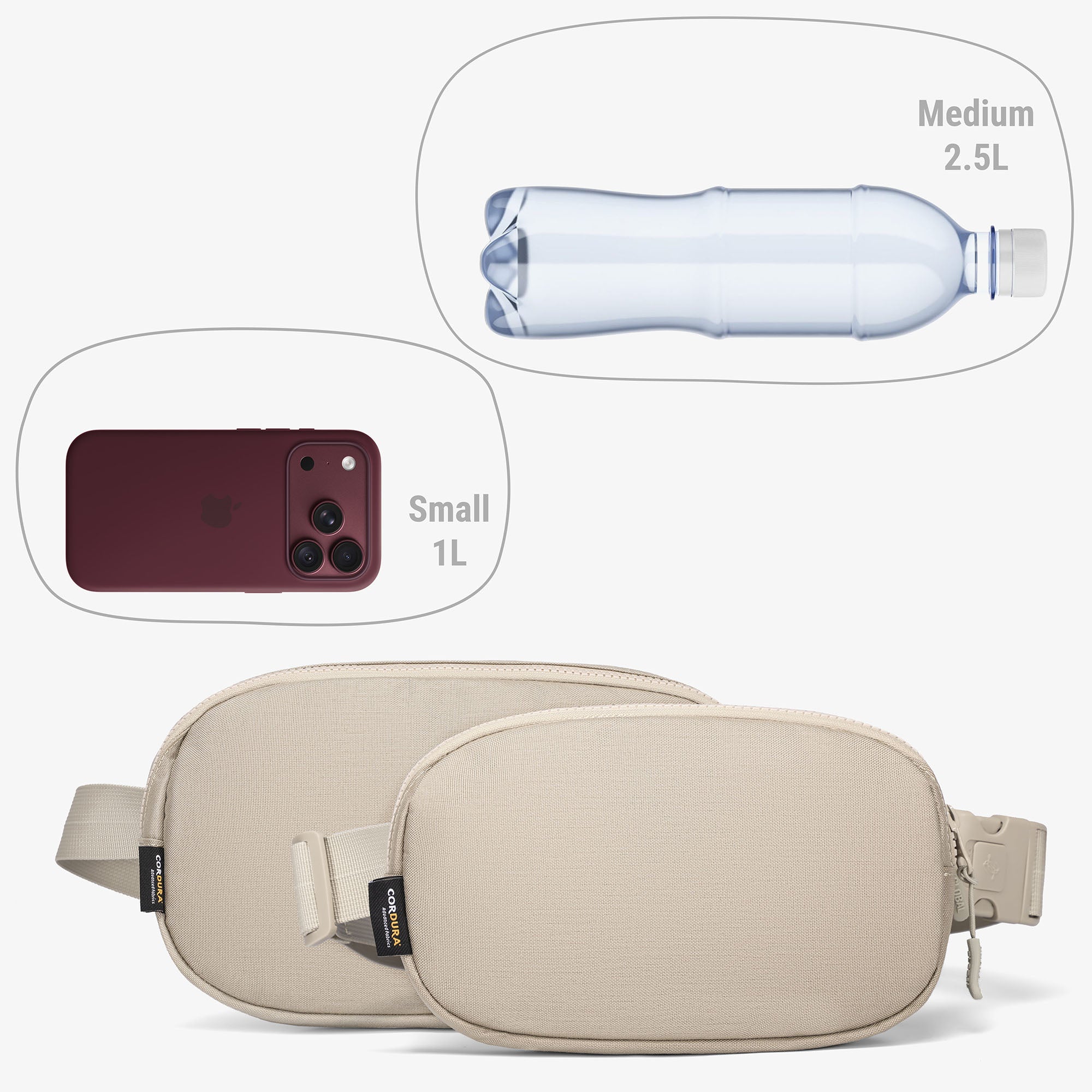 Sac bandoulière 2.0 avec sangle anti-coupure et doublure RFID